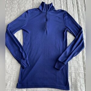 Patagonia Vintage Capilene Baselayer XS 1/4 Zip Pullover Blue Purple